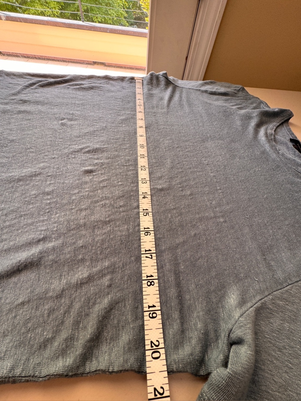 Vince 100% Linen Tee | Women’s Large | Blue Short Sleeve Lightweight Luxury Top - Picture 5 of 9